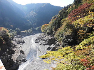 奥永源寺の川の景色