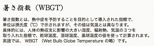 暑さ指数