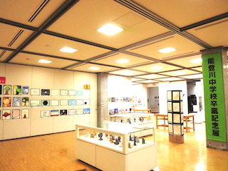 能登川中学校の中学3年生の美術展.jpg