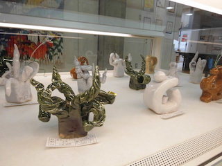 能登川中学生の立体造形作品